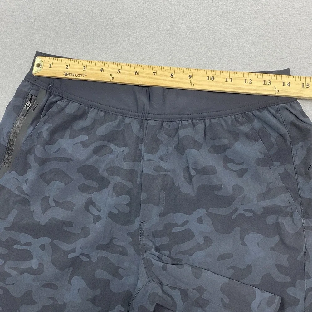 Ten Thousand Shorts Mens Medium Black Camo Interval Short Lined 7 Inseam Gym
